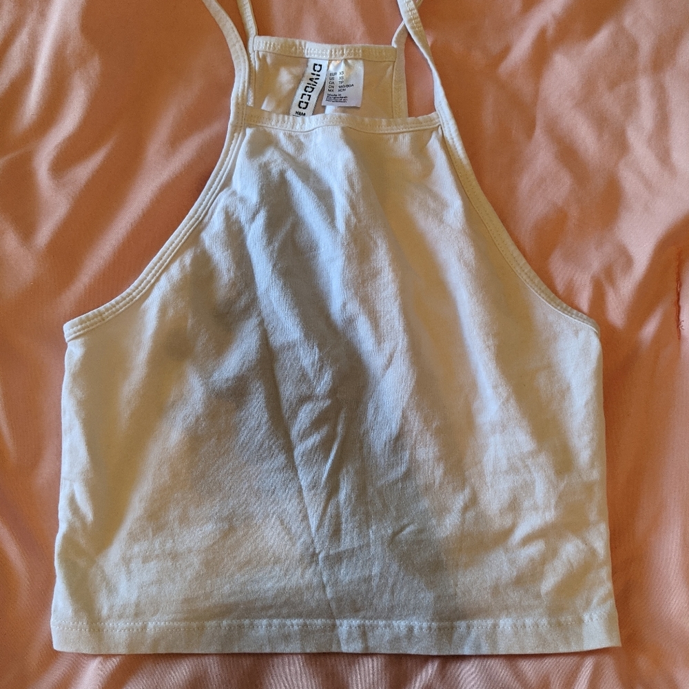 White crop top
